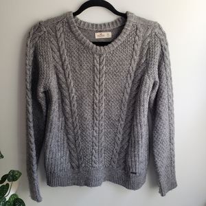 Gray Hollister Knit Sweater